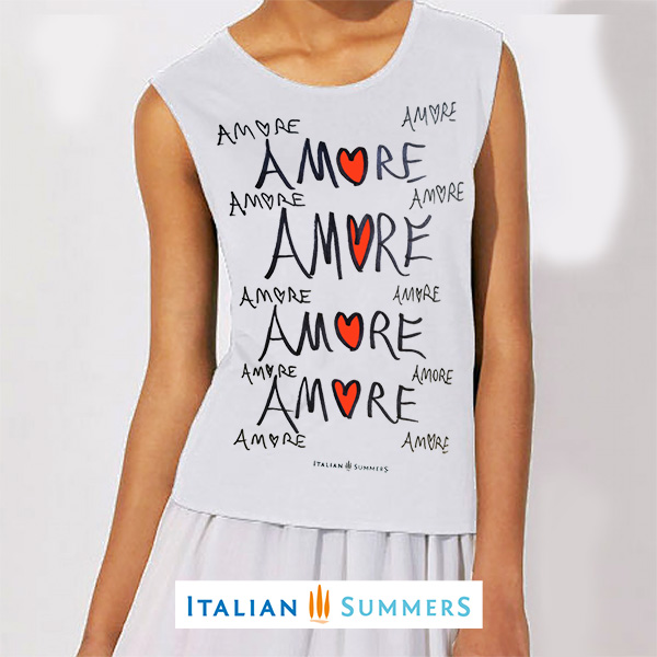 AMORE,AMORE -shit white by Italian Summers