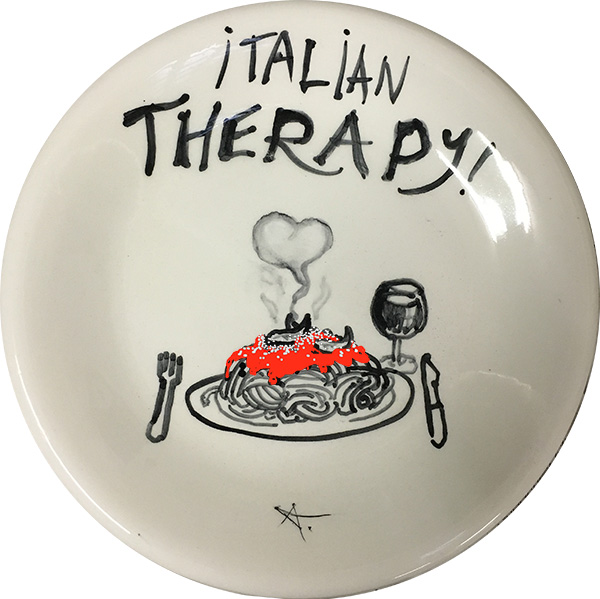 Italian Therapy, exclusive ceramic plate by Italian Summers