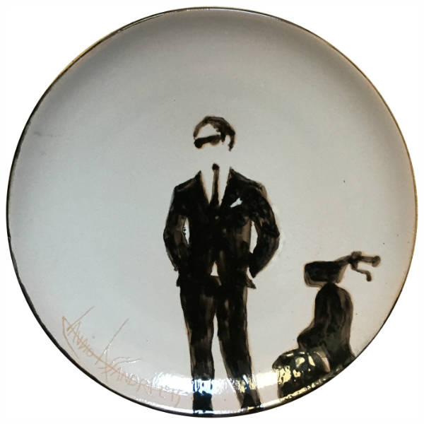 Lovitalia La Dolce Vespa, exclusive handpainted plate