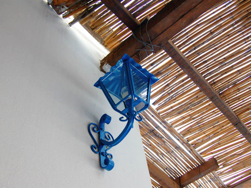Panarea island, blue lamp, photo by Lisa van de Pol, Italian Summers