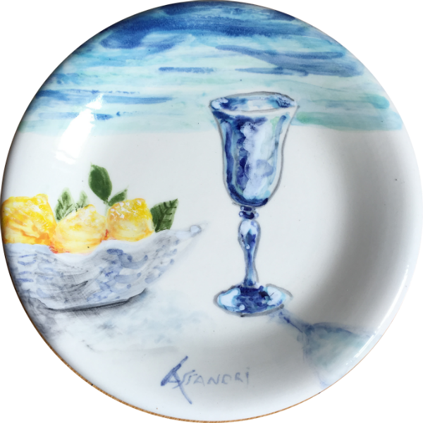 Sorrento Lemons ceramic plate made by Italian Summers