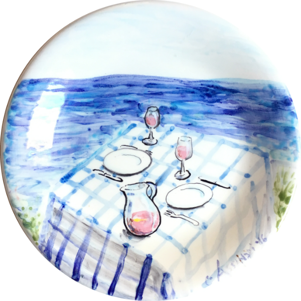 Tavola sul Mare ceramic plate by Italian Summers